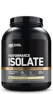 OPTIMUM NUTRITION Performance Isolate, Vanilla Softserve, 100% Whey Isolate Protein Powder