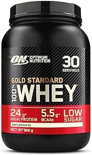 Optimum Nutrition Gold Standard Whey Muscle Building and Recovery Protein Powder With Glutamine and Amino Acids…