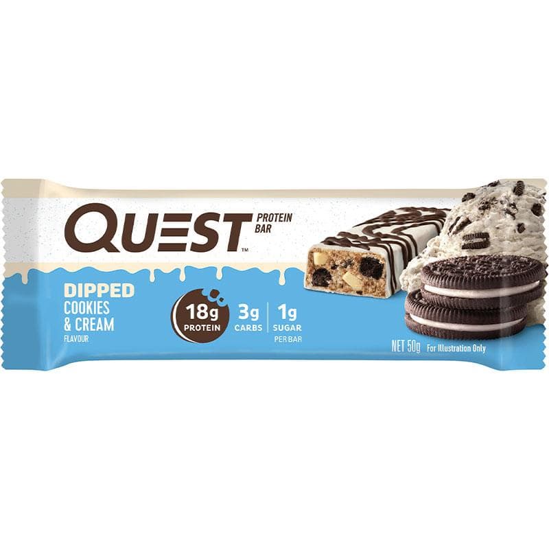 Quest Nutrition Protein Bar Dipped Cookies & Cream 50g